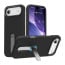 Vaku Luxos ® Apple iPhone 17 Air Zayro Magpro Leather Scratch Resistant Military-Grade Case With Alloy Metal Stand Shockproof Protective Back Cover