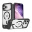 Vaku Luxos ® Apple iPhone 17 Pro Zennix Magpro Scratch Resistant Camera Screen Protector Case with Stand Holder Shockproof Protective Back cover