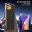 Vaku ® Xiaomi Mi 11 Lite Luxemberg Series Leather Stitched Gold Electroplated Soft TPU Back Cover