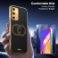 Vaku ® Oppo A74 Skylar Leather Pattern Gold Electroplated Soft TPU Back Cover