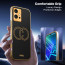 Vaku ® Vivo Y75 5G Skylar Leather Pattern Gold Electroplated Soft TPU Back Cover