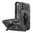 Vaku ® Samsung Galaxy S24 Plus Vanguard Military Grade Armor Case with Metal Belt Clip Kickstand Back Cover