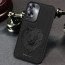 Vaku ® Oppo A79 5G Lion Embossed Luxury Designer Leather Protective Back Cover Case