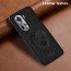 Vaku ® Oppo Reno11 5G Lion Embossed Luxury Designer Leather Protective Back Cover Case