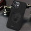 Vaku ® Oppo A3X 5G Lion Embossed Luxury Designer Leather Protective Back Cover Case