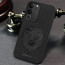 Vaku ® Vivo V29 Pro 5G Lion Embossed Luxury Designer Leather Protective Back Cover Case