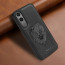Vaku ® OnePlus Nord CE4 Lite 5G Lion Embossed Luxury Designer Leather Protective Back Cover