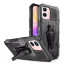 Vaku ® Vivo Y33s 5G Vanguard Military Grade Armor Case with Metal Belt Clip Kickstand Back Cover