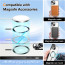 Vaku ® Apple iPhone 15 Plus Luxury Electroplated Magnetic Magsafe Camera Protection TPU Back Cover Case