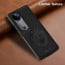Vaku ® Vivo V40 5G Lion Embossed Luxury Designer Leather Protective Back Cover
