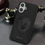 Vaku ® Apple iPhone 16 Plus Lion Embossed Luxury Designer Leather Protective Back Cover