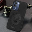 Vaku ® Vivo Y29 5G Lion Embossed Luxury Designer Leather Protective Back Cover