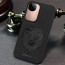 Vaku ® Vivo V40e 5G Lion Embossed Luxury Designer Leather Protective Back Cover