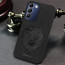 Vaku ® Vivo T3 5G Lion Embossed Luxury Designer Leather Protective Back Cover