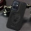 Vaku ® Vivo Y75 5G Lion Embossed Luxury Designer Leather Protective Back Cover Case