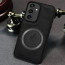 Vaku ® Samsung Galaxy S23 FE Astrid Luxury PU Leather Electroplated Magnetic Magsafe Shockproof Bumper Protective Back Cover