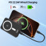 Vaku ® Magforge MagPro 10000mAh Magnetic Wireless Power Bank 15w Magsafe & 22.5w PD Type C Fast Charging For iPhone 16/15/14/13 Series iWatch & Airpods