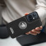Vaku ® Vivo Y75 5G Regal Shield Metal Lion Engraved Leather Protective Back Cover