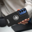 Vaku ® Samsung Galaxy S25 Regal Shield Metal Lion Engraved Leather Protective Back Cover