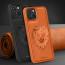 Vaku ® Apple iPhone 15 Plus Lion Embossed Luxury Designer Leather Protective Back Cover