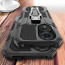 Vaku ® Oppo A38 Vanguard Military Grade Armor Case with Metal Belt Clip Kickstand Back Cover