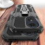 Vaku ® Oppo A17 Vanguard Military Grade Armor Case with Metal Belt Clip Kickstand Back Cover
