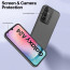 Vaku ® Samsung Galaxy A24 4G Rime Frosted Translucent Camera Protector Case with Built-in Stash Stand Back Cover