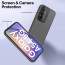 Vaku ® Samsung Galaxy A54 5G Rime Frosted Translucent Camera Protector Case with Built-in Stash Stand Back Cover
