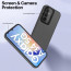 Vaku ® Samsung Galaxy A34 5G Rime Frosted Translucent Camera Protector Case with Built-in Stash Stand Back Cover
