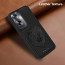 Vaku ® Oppo A79 5G Lion Embossed Luxury Designer Leather Protective Back Cover Case