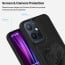 Vaku ® Vivo Y75 5G Lion Embossed Luxury Designer Leather Protective Back Cover Case