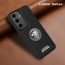 Vaku ® Samsung Galaxy S24 Regal Shield Metal Lion Engraved Leather Protective Back Cover