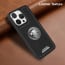 Vaku ® Apple iPhone 15 Pro Max Regal Shield Metal Lion Engraved Leather Protective Back Cover