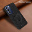 Vaku ® Vivo T3 5G Lion Embossed Luxury Designer Leather Protective Back Cover