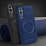 Vaku ® OnePlus Nord CE4 Maxtron Leather Stitched Magnetic Magsafe Non-Slip Grip Shockproof Back Cover
