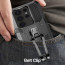 Vaku ® Samsung Galaxy S24 Ultra Vanguard Military Grade Armor Case with Metal Belt Clip Kickstand Back Cover