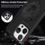 Vaku ® Apple iPhone 15 Pro Max Lion Embossed Luxury Designer Leather Protective Back Cover
