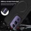 Vaku ® Vivo Y300 5G Maxtron Leather Stitched Magnetic Magsafe Non-Slip Grip Shockproof Back Cover