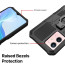 Vaku ® Vivo Y33s 5G Vanguard Military Grade Armor Case with Metal Belt Clip Kickstand Back Cover