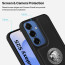 Vaku ® Samsung Galaxy S25 Regal Shield Metal Lion Engraved Leather Protective Back Cover