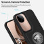 Vaku ® Vivo V40e 5G Regal Shield Metal Lion Engraved Leather Protective Back Cover