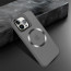 Vaku ® Apple iPhone 15 Pro Rime Frosted Magnetic Magpro Translucent Camera Protector Case with Built-in Stash Stand Back Cover
