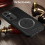 Vaku ® Samsung Galaxy S23 FE Astrid Luxury PU Leather Electroplated Magnetic Magsafe Shockproof Bumper Protective Back Cover