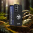 Vaku ® Samsung Galaxy S24 FE Regal Shield Metal Lion Engraved Leather Protective Back Cover