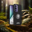 Vaku ® Vivo Y300 5G Regal Shield Metal Lion Engraved Leather Protective Back Cover