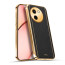 Vaku ® Vivo T3x 5G Luxemberg Leather Pattern Gold Electroplated Soft TPU Back Cover