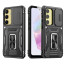 Vaku ® Samsung Galaxy A55 5G Aegis Armor Slide Camera Protection Magnetic Ring Holder Kickstand Back Cover
