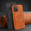 Vaku ® Vivo V25 5G Maxtron Leather Stitched Magnetic Magsafe Non-Slip Grip Shockproof Back Cover