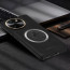 Vaku ® Vivo T3x 5G Astrid Luxury PU Leather Electroplated Magnetic Magsafe Shockproof Bumper Protective Back Cover