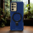 Vaku ® Samsung Galaxy S24 Ultra Astor Military Grade Armor Protective Case with Ring Bracket Kickstand Back cover